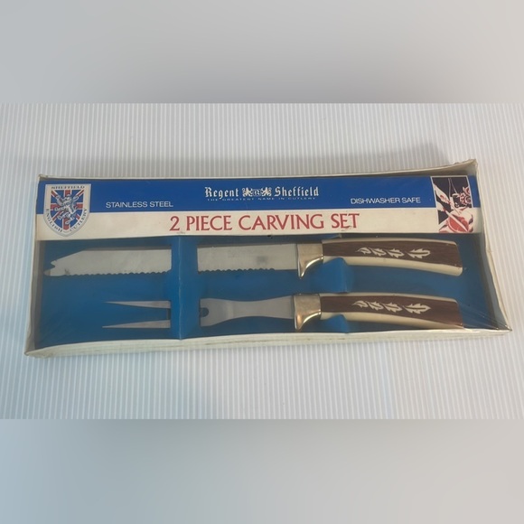 Regent Sheffield English cutlery 2 piece carving set NWT - Picture 1 of 3